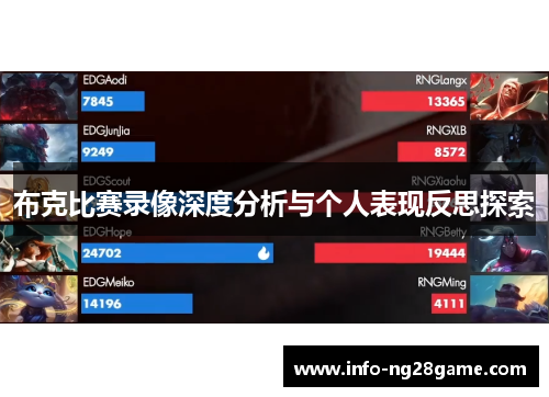 布克比赛录像深度分析与个人表现反思探索