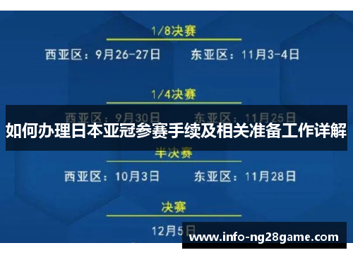 如何办理日本亚冠参赛手续及相关准备工作详解